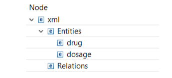 The created element will be added to the Entity node