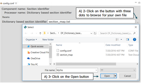 Replace the default file