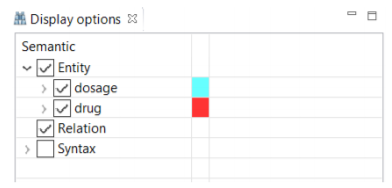 Change visualization of the annotated entity/relation