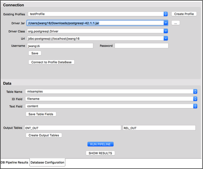 Database Configration