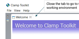 Clamp Welcome Tab