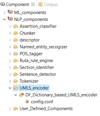 Dictionary based UMLS encoder
